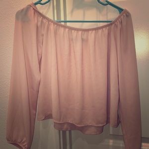 Forever 21 Cute Pink Off Shoulder Top.